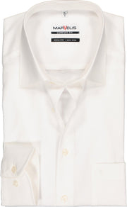 MARVELIS Comfort Fit overhemd - beige - Strijkvrij - Boordmaat: 47