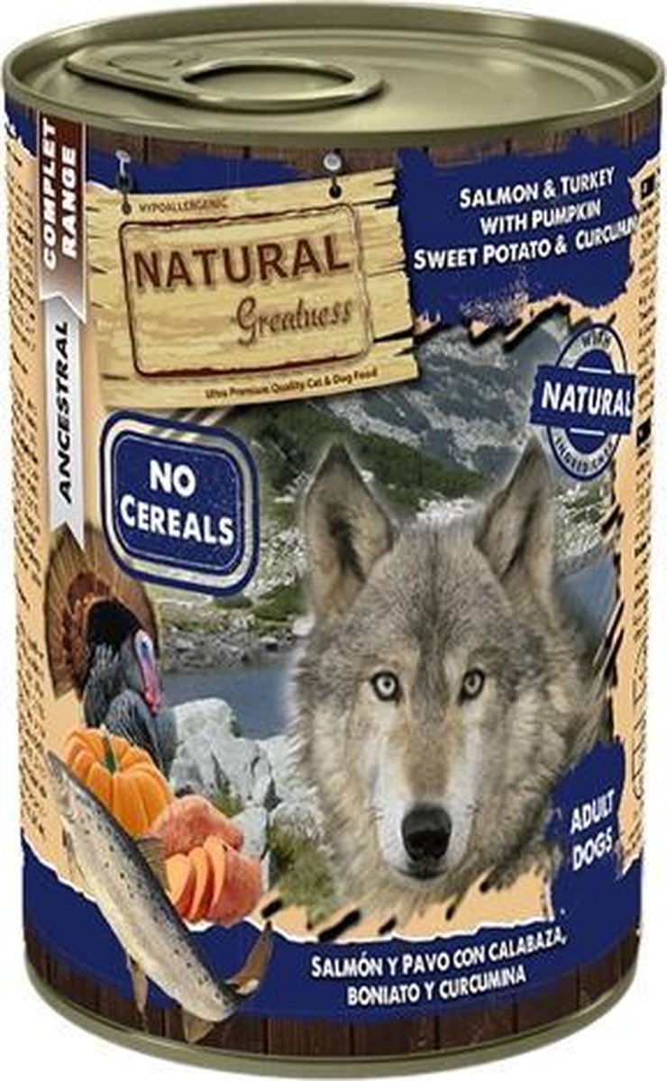 Natural greatness salmon / turkey - 400 gr - 1 stuks
