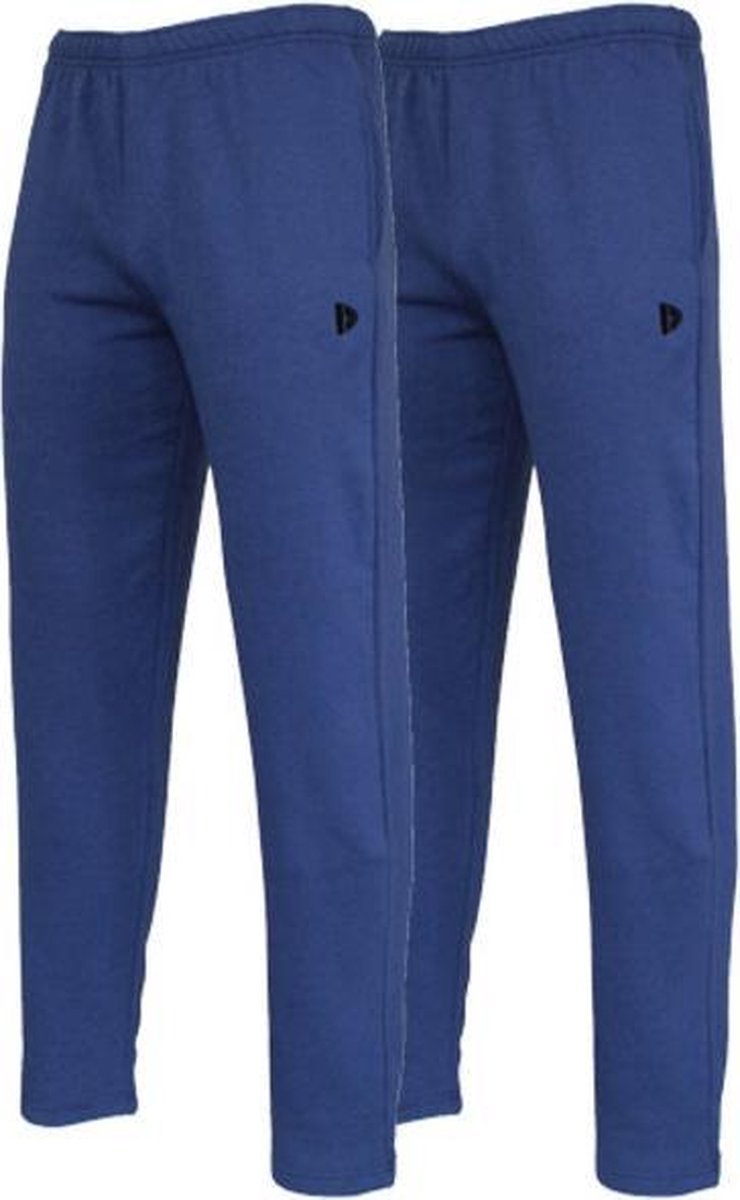 2-Pack Donnay Joggingbroek rechte pijp - Sportbroek - Heren - Maat S - Blauw