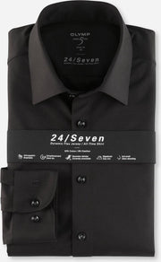 OLYMP bodyfit jersey zwart