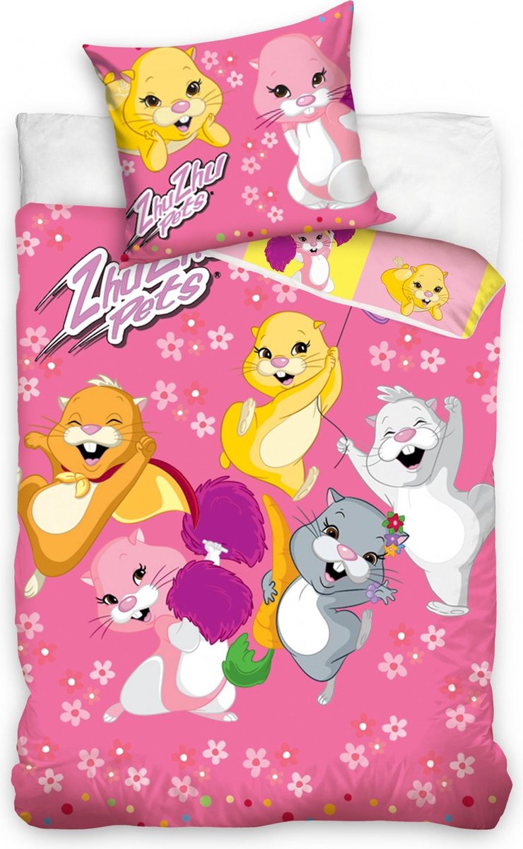 Carbotex Dekbedovertrek Zhu Zhu Pets 100 X 135 Cm Roze