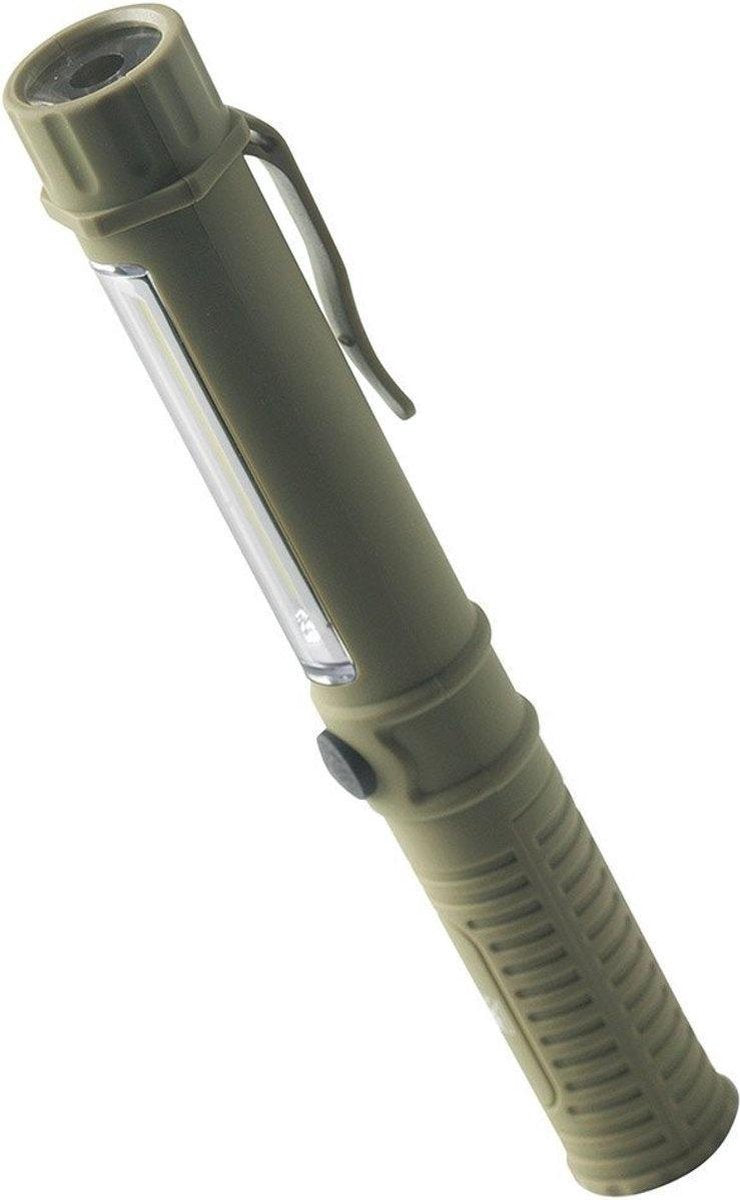 Macgyver Zaklamp Penlight Met Magneet 17 Cm Legergroen
