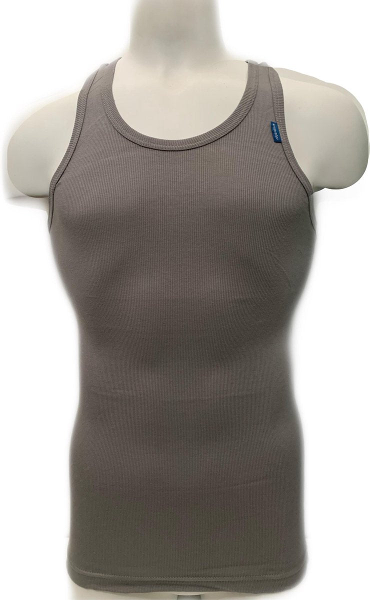 Embrator 2-stuks mannen Tank-Top met Racerback grijs maat 3XL