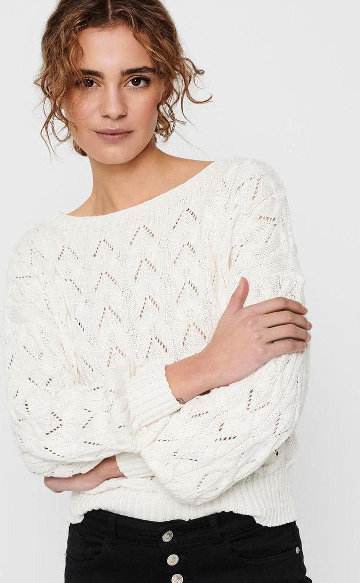 Onlbrynn Life Structure L/s Pul Knt 15222853 Cloud Dancer