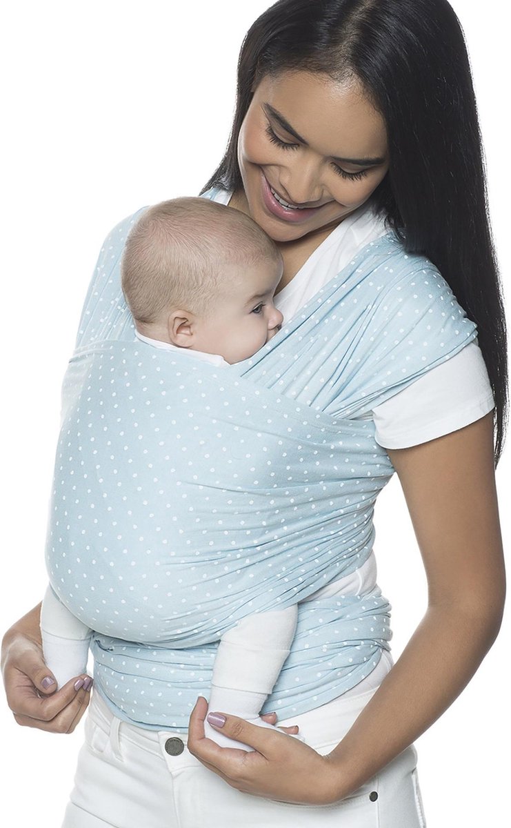 Ergobaby Aura Wrap rekbare draagdoek - Baby Blue