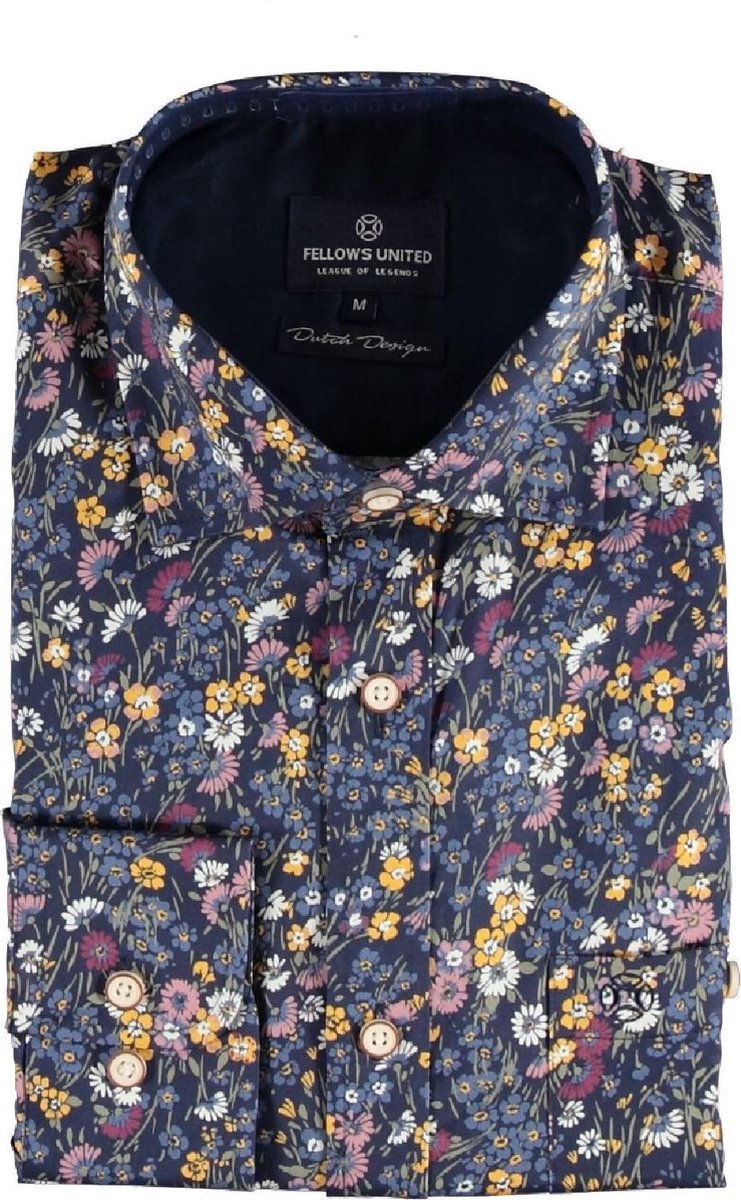 Fellows United lange mouw overhemd / blouse heren volwassenen