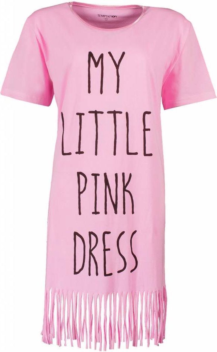 Tenderness Dames Bigshirt Roze Maten: L