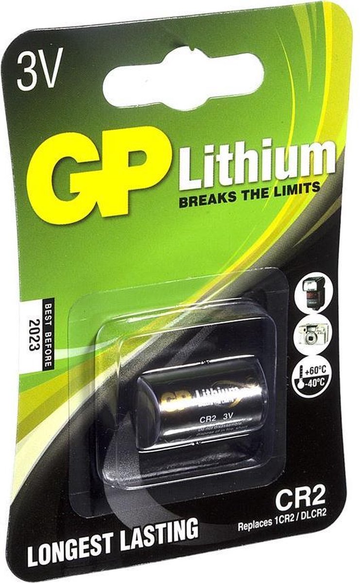 1 stuk in Blister - GP Batteries Digi1 Photo Lithium CR17355(CR2) - DLCR2 EL1CR2 CR15H270