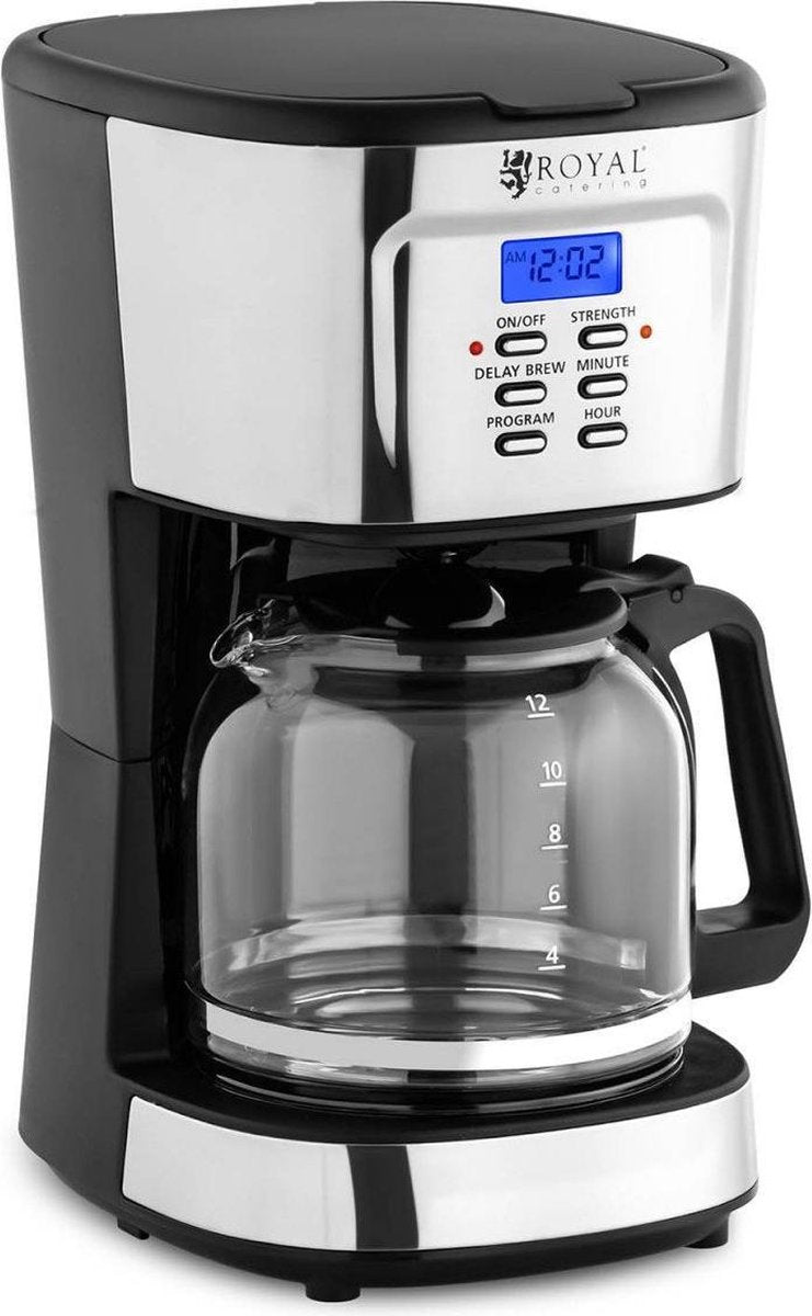 Royal Catering Koffiezetapparaat - LCD - permanent filter - 1