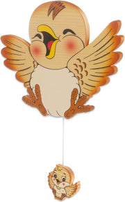 Muziekdoos vogel met trekkoord | Bartolucci | Hout