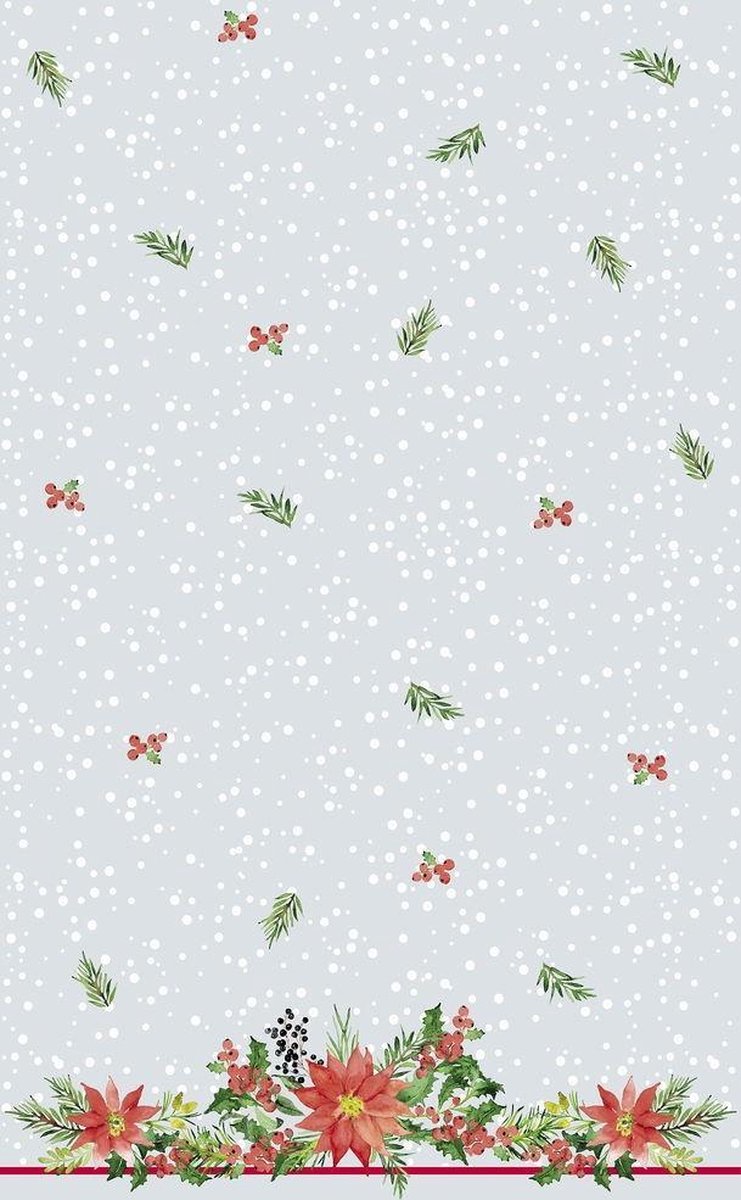 Duni Tafelkleed Xmas Flowers 138 X 220 Cm Papier
