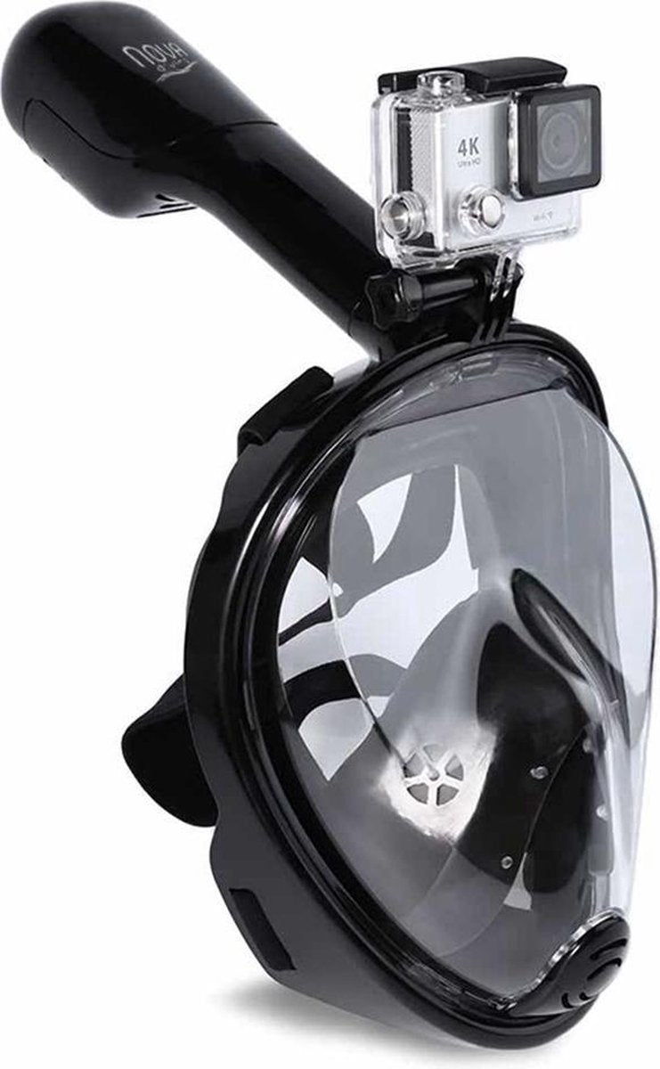Duikmasker Full Face Black Duikbril Zwart L / XL