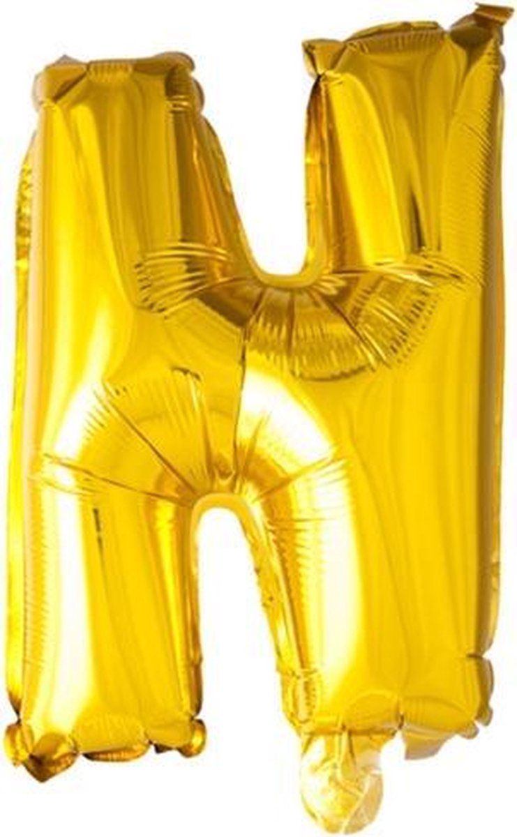 ballon - 100 cm - goud - letter - N