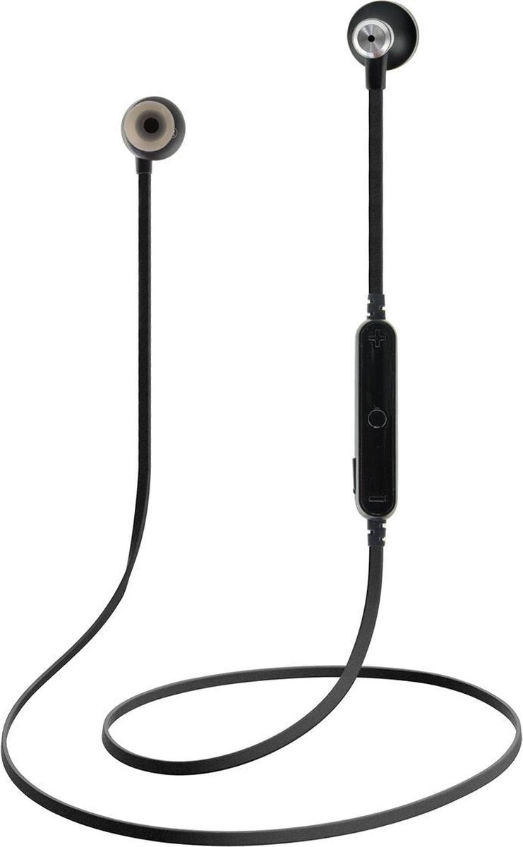 Ksix - Go en Play Air Draadloze Koptelefoon Stereo - Zwart aluminium