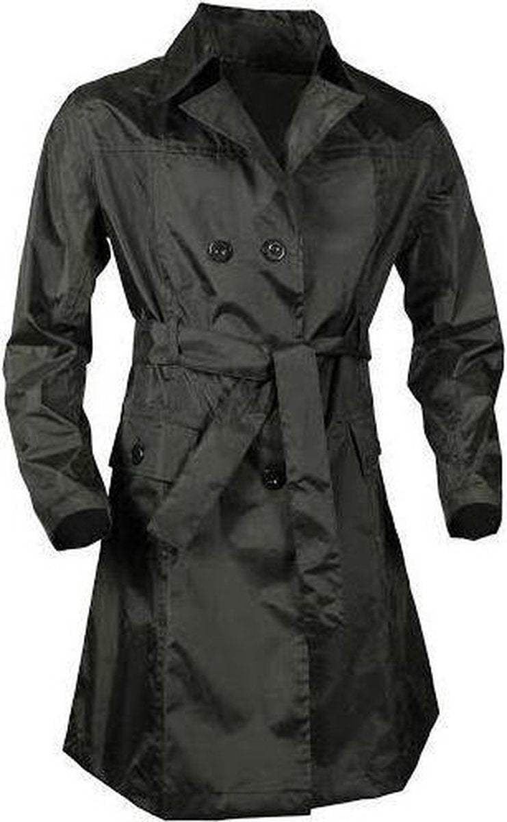 regenjas dames polyester zwart maat L