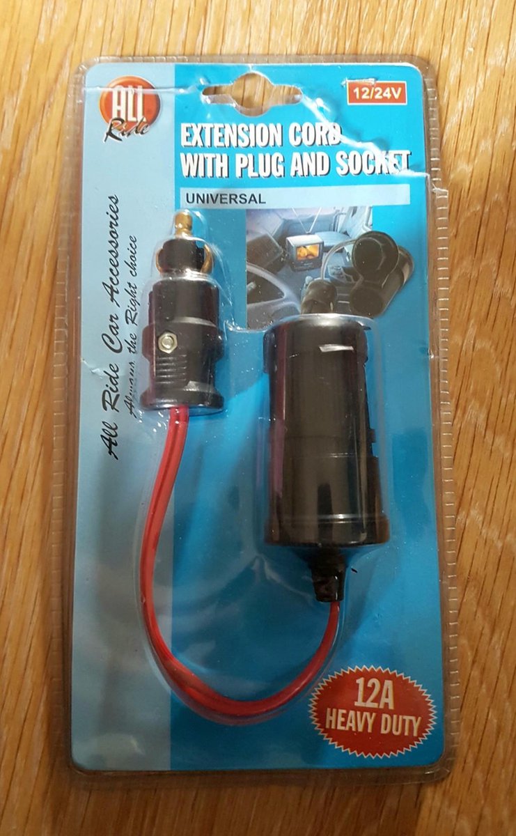 All Ride Extension cord with plug and socket