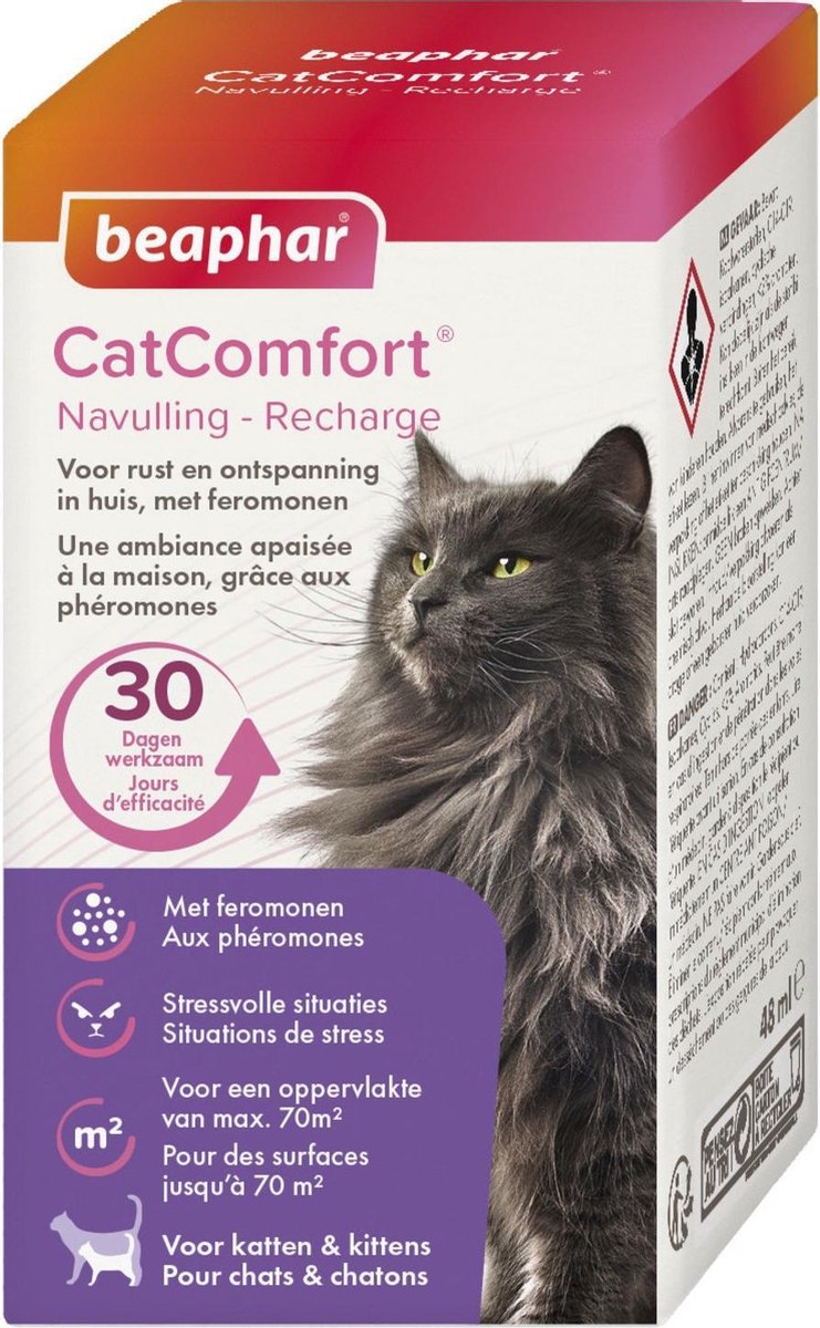 Beaphar Catcomfort Navulling Verdamper - Anti stressmiddel - 48 ml Navulling