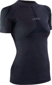 Iron-ic Sportshirt Dames Polyamide Zwart Maat M/l