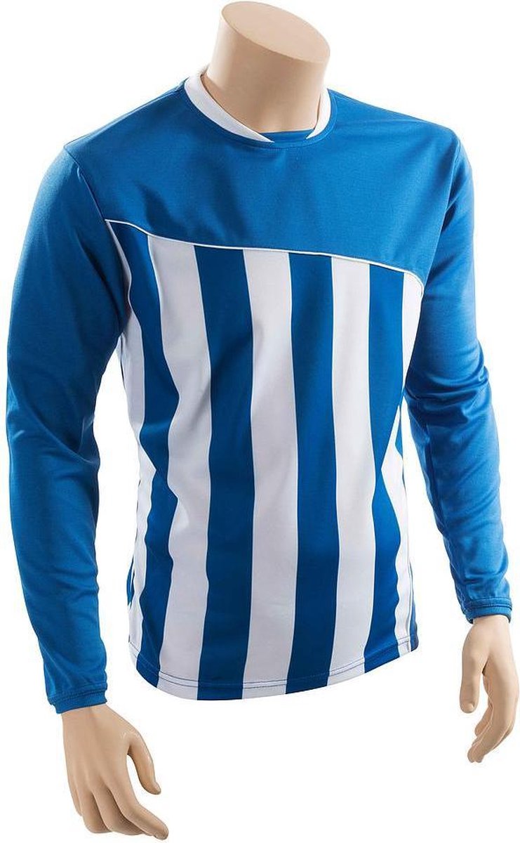 Precision Voetbalshirt Precision Polyester Blauw/wit Maat M
