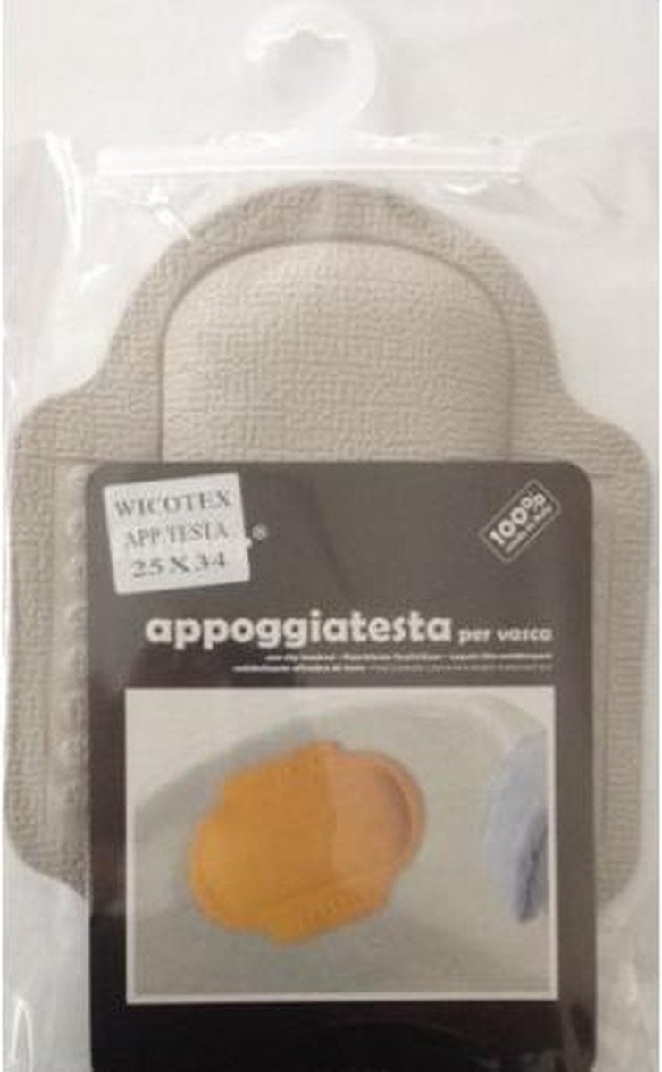 Antislip hoofdkussen 25x34cm grijs