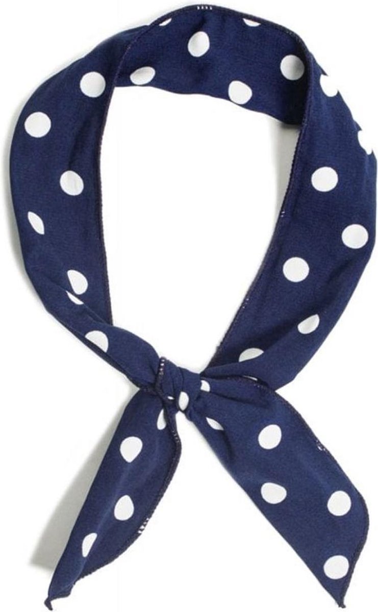 Wired Bandana Polka Dot Navy