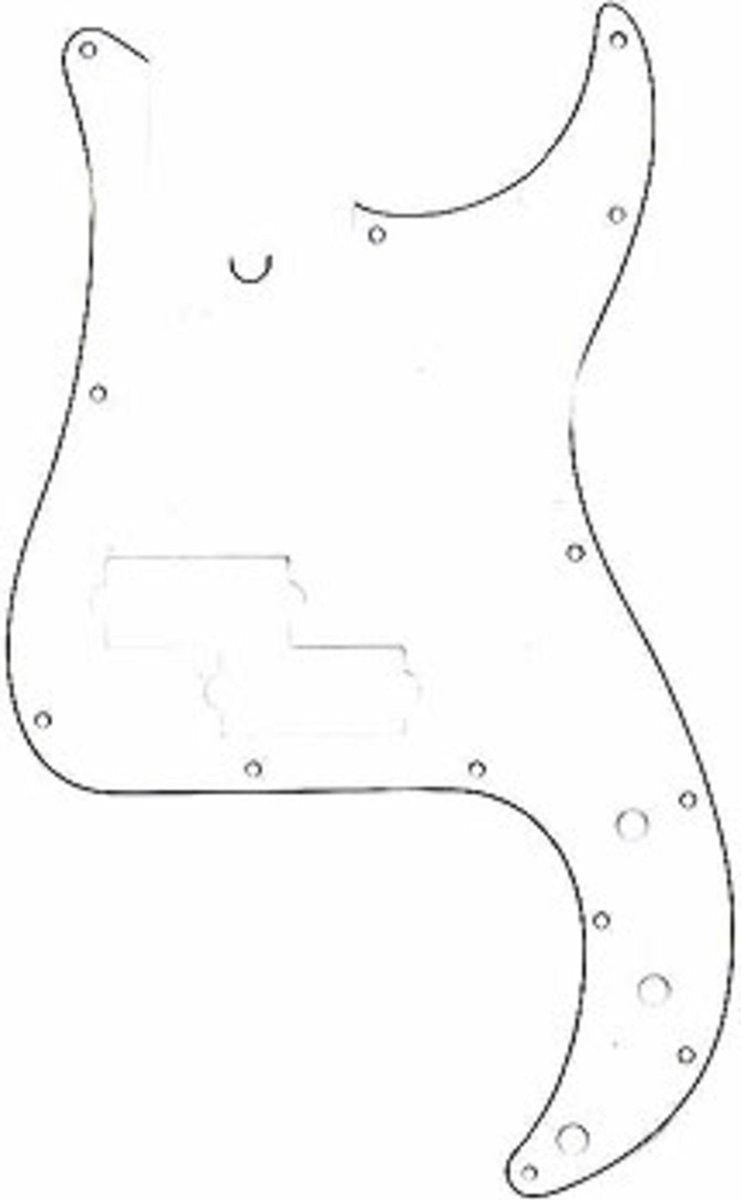 Pickguard ´62 Precision bas wit 3-Ply