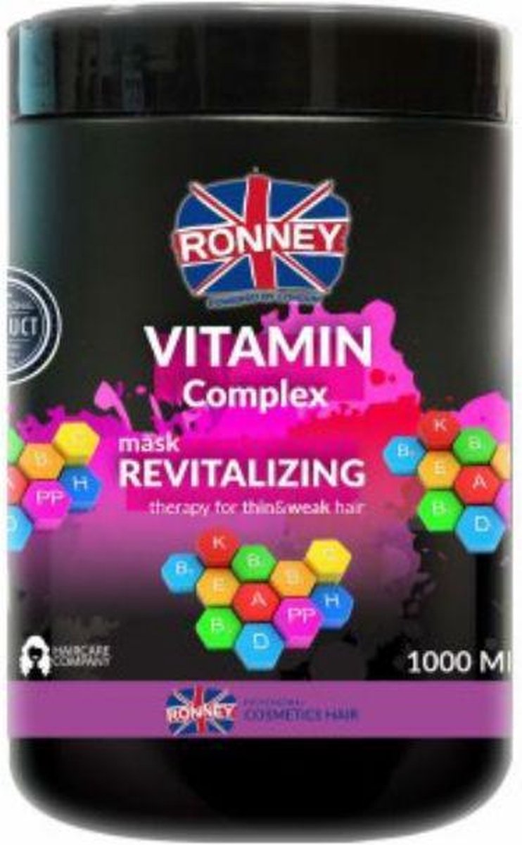 Ronney - Vitamin Complex Professional Mask Revitalizing rewitaluzująca maska do włosów z kompleksem witamin 1000ml