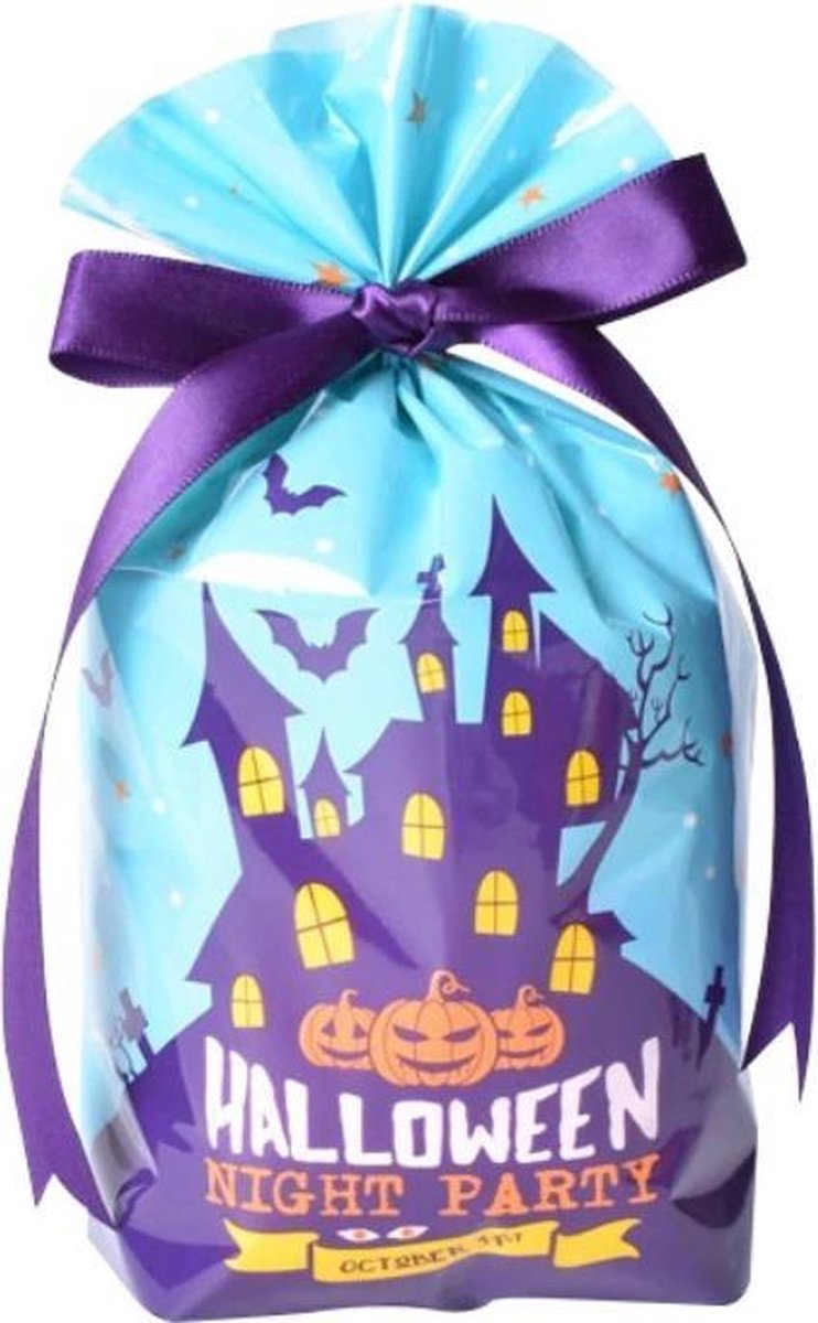 PartyBags Halloween Blauw 10 stuks