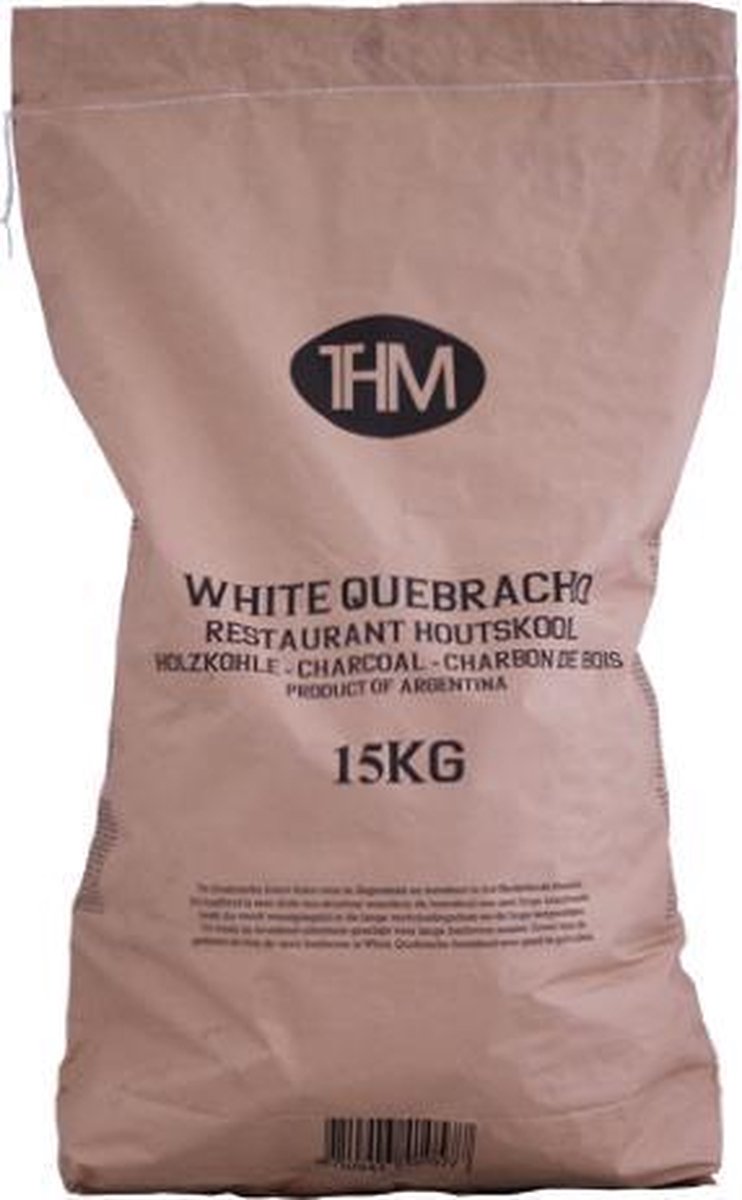THM Quebracho Restaurant Houtskool 15kg (Steeneik)