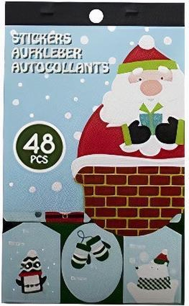 Verhaak Stickerblok Kerstman A5 Papier 48 Stuks