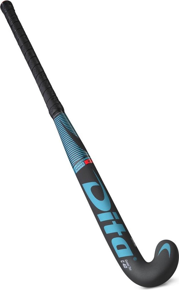 DITA? CarboTec C40 L-Bow Hockeystick Unisex - Blauw/zwart