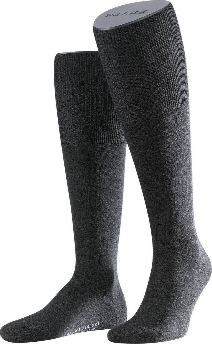 FALKE Airport Plus Kniekous Heren 15403 - Grijs 3080 anthra.mel Heren - 45-46