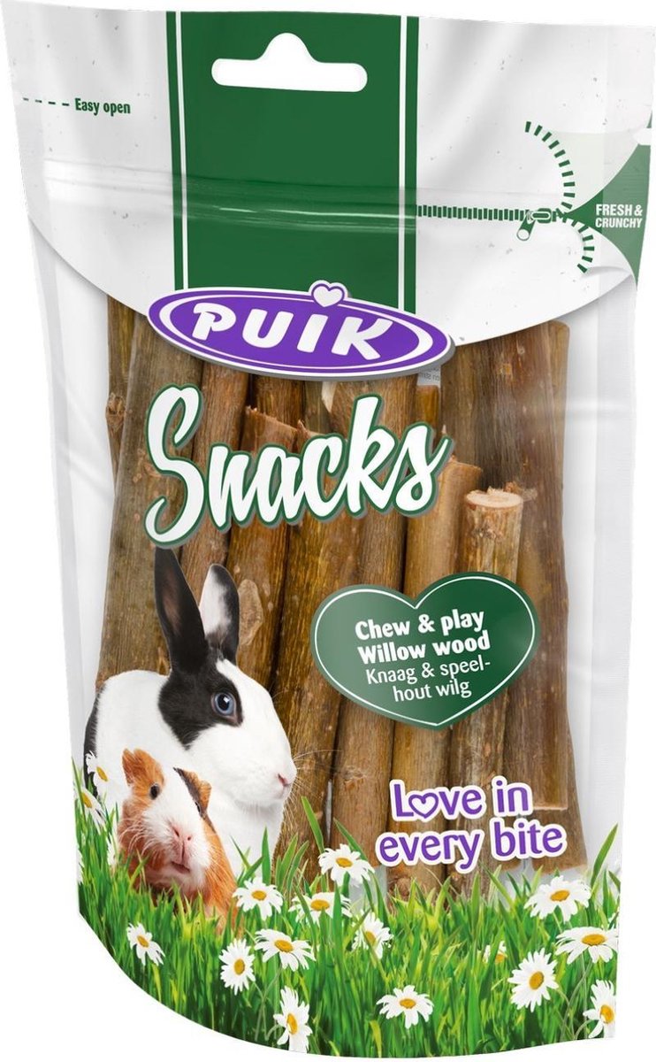 3 stuks! Chew&play wilg Puik Snacks