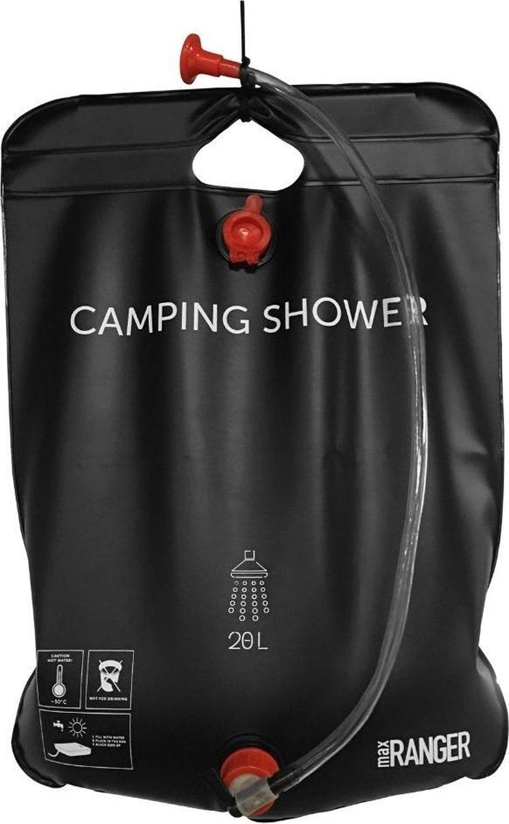 Orange85 Camping douche - met slang - 20 Liter - zwart - Douchezak