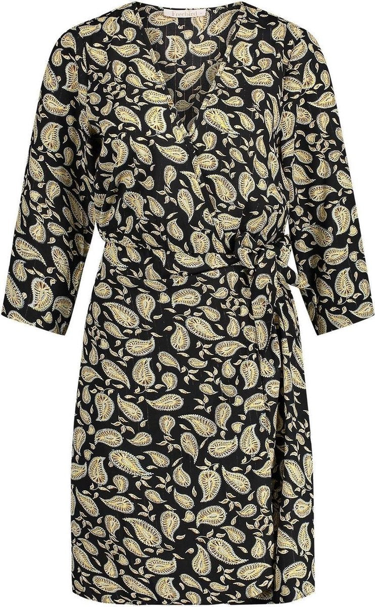Freebird Odette Paisley Jurk Zwart  dames maat XS