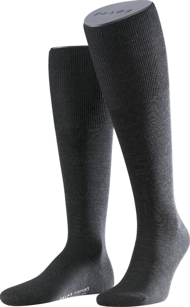 FALKE Airport Plus Kniekous Heren 15403 - Grijs 3080 anthra.mel Heren - 41-42