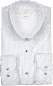 Profuomo   Overhemd Wit Normaal - Maat UK16-EU41 - Heren - Lente/Zomer Collectie - Katoen