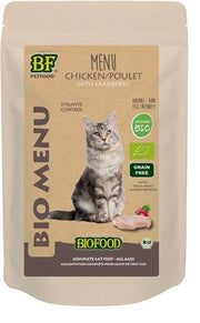 Biofood organic kat kip menu pouch - 100 gr - 20 stuks