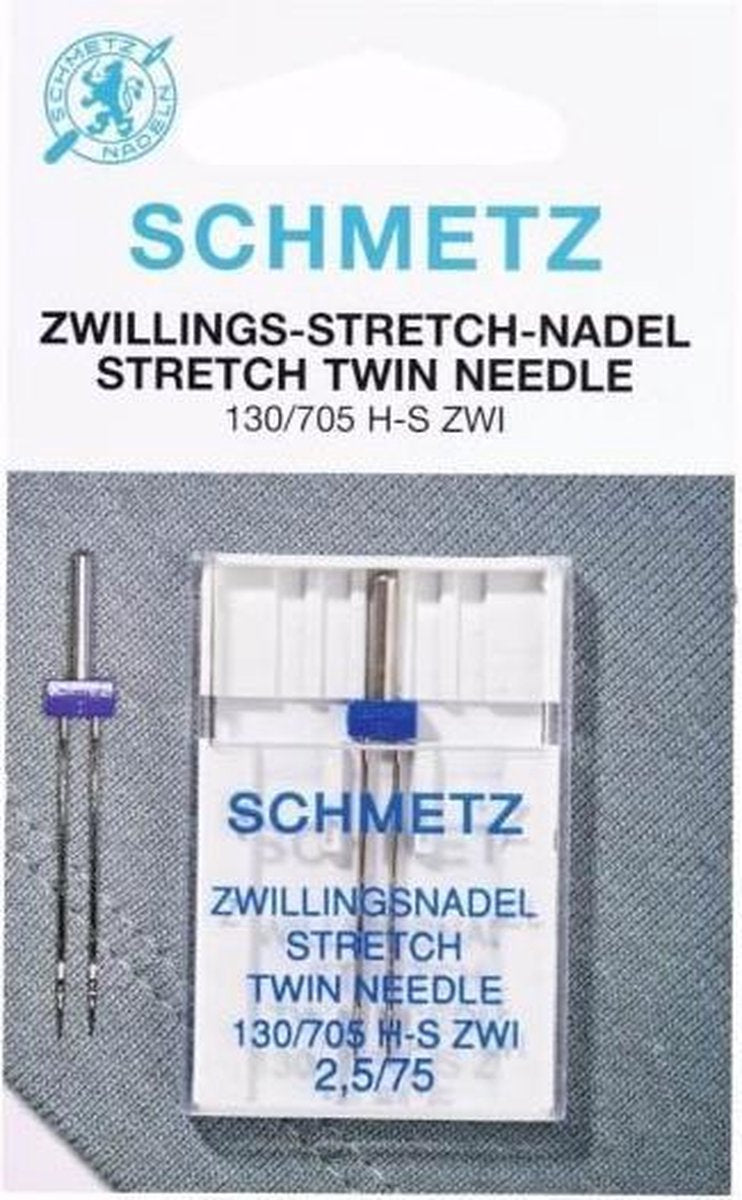 Schmetz naaimachine tweeling naald  stretch  130/705 H-S ZWI 2