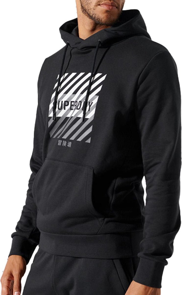 Superdry Trui - Mannen - zwart/wit/grijs