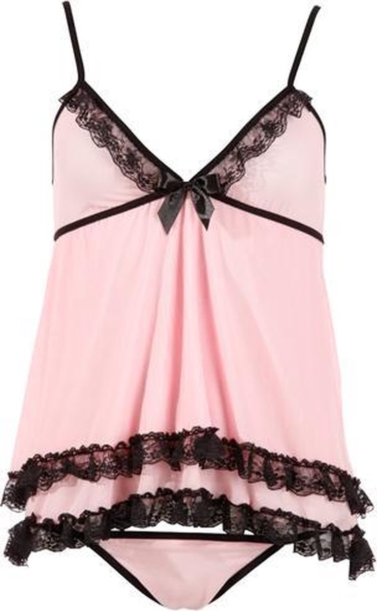 Babydoll-Set Rosa - XL - Roze - Sexy Lingerie & Kleding - Lingerie Dames -  Dames Lingerie - Babydoll Setjes