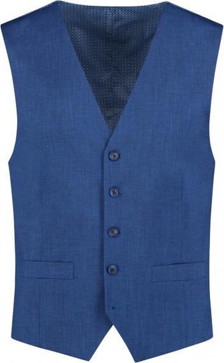 GENTS | Gilet Heren | Viscose |  linnenlook blauw 0009 Maat 48