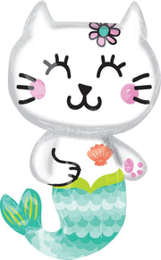 Selfie Celebrate Mermaid Cat Folie Ballon