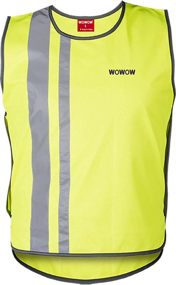 Fluo sportjasje - overgooier met reflectie - XL