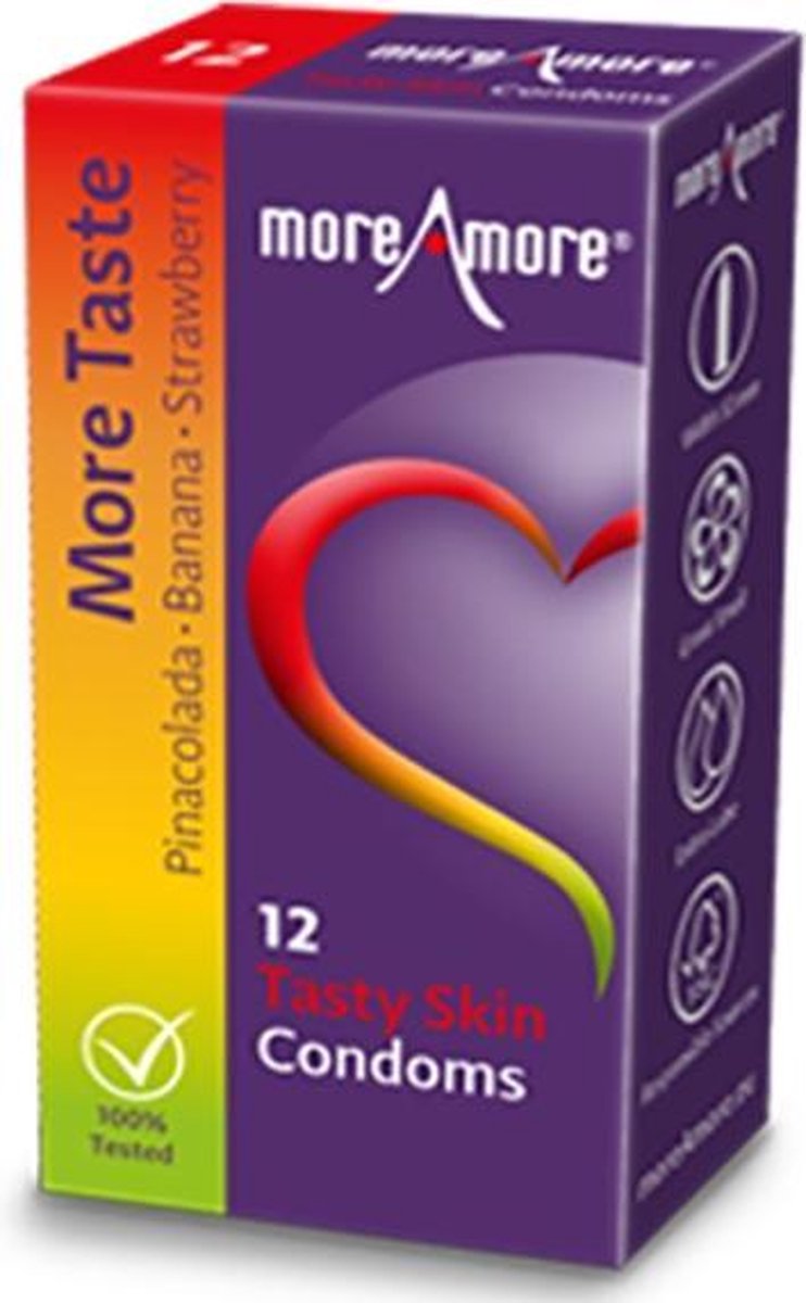 MoreAmore - Condoom Tasty Skin 12 st.