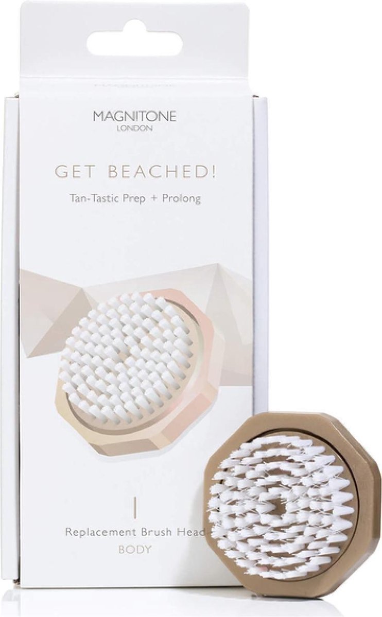 Magnitone Borstelkoppen Get Beached Replacement Head Body Borstel Tan-Tastic Prep + Prolong 1Stuks