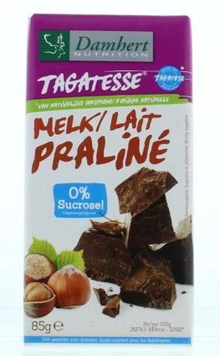 Damhert Chocoladetablet praline 85 gram