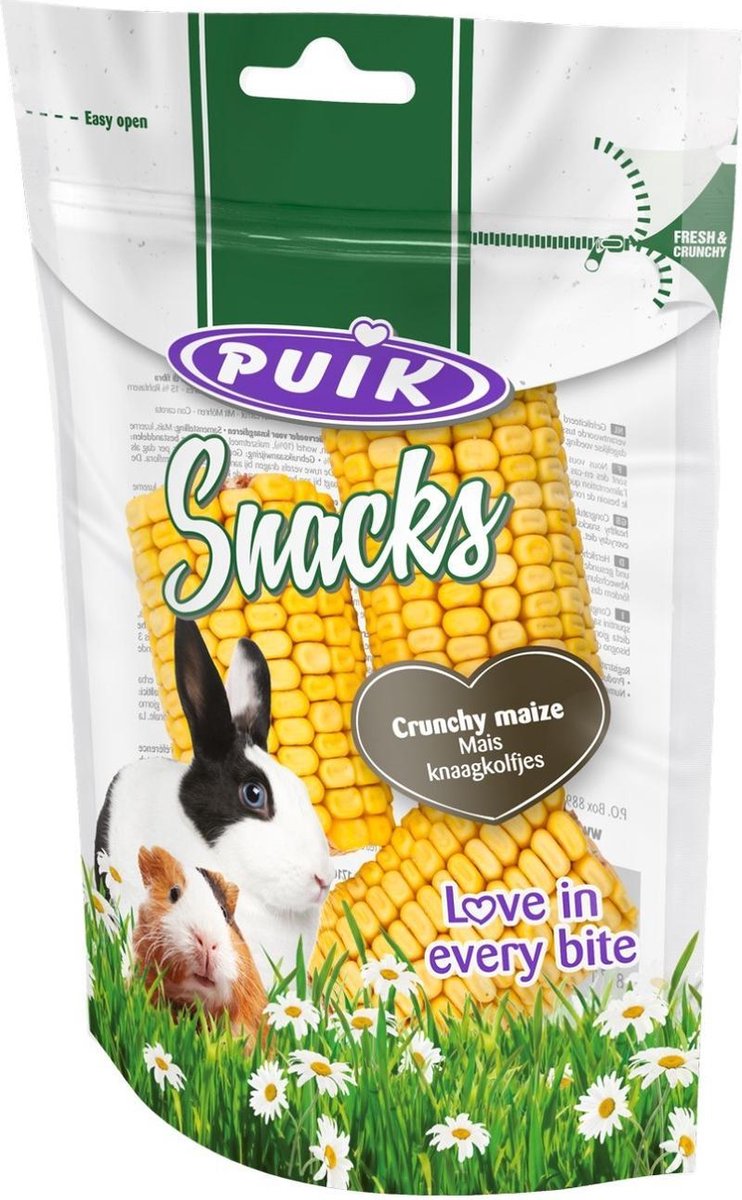 3 stuks! Mais knaagkolfjes Puik Snacks