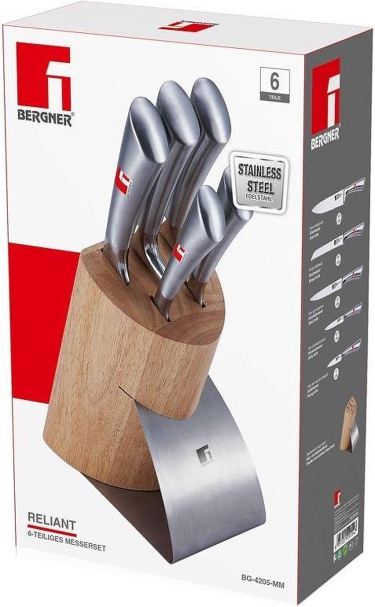Bergner Messenblok met 5 messen