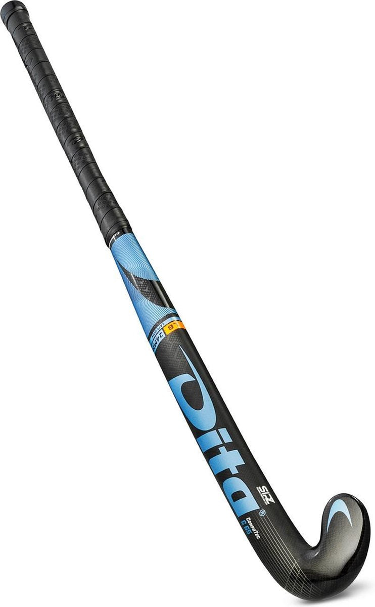 Dita Compotec C65 L-Bow Hockeystick - 37.5 Inch - Blauw/Zwart